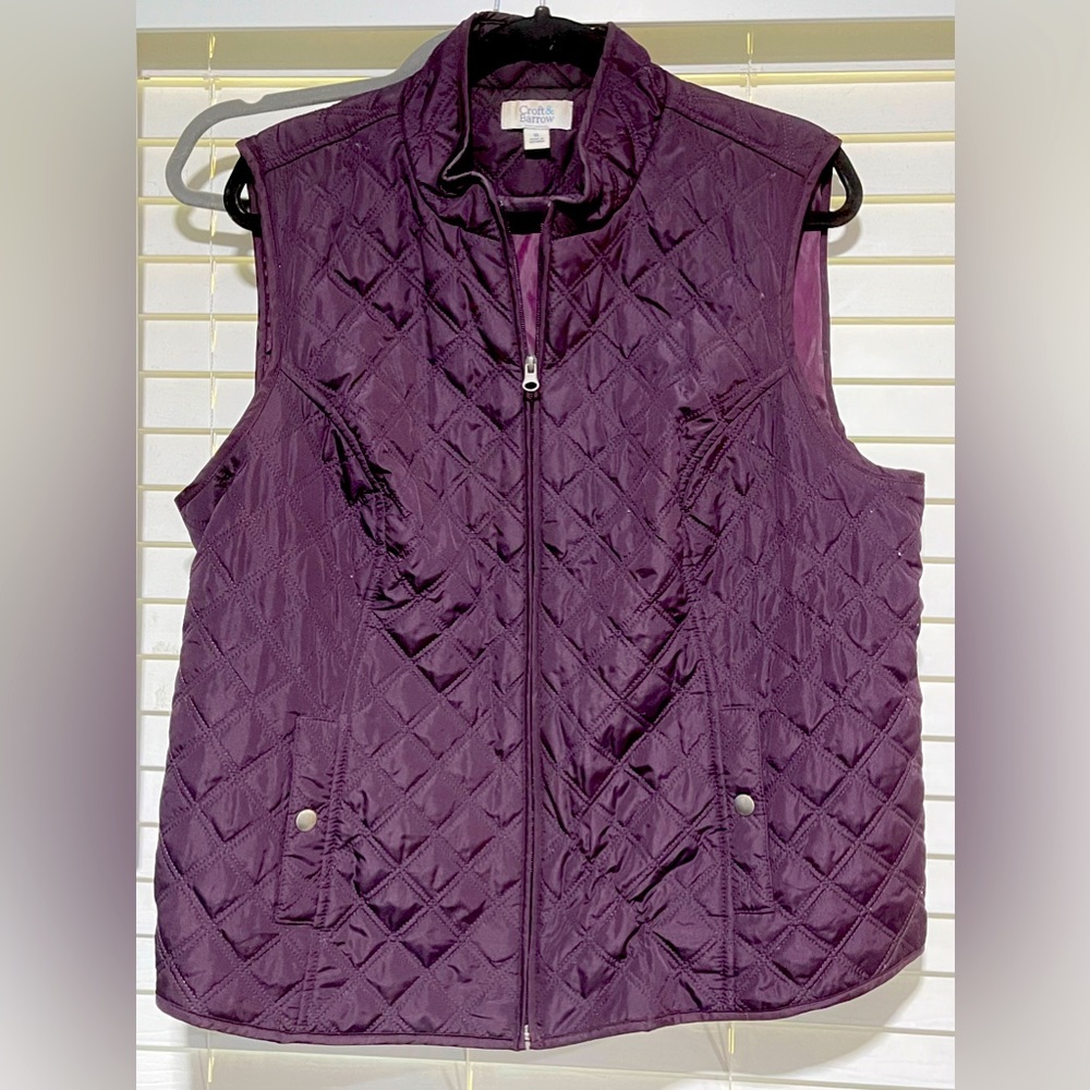 Croft & barrow quilted vest XL